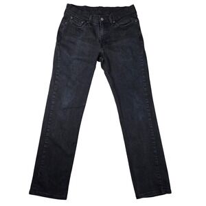 Levi Strauss 505 Mens Jeans Black W30 L32 Regular Fit Zipper Fly Denim